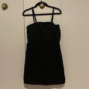 Zara - black denim mini dress